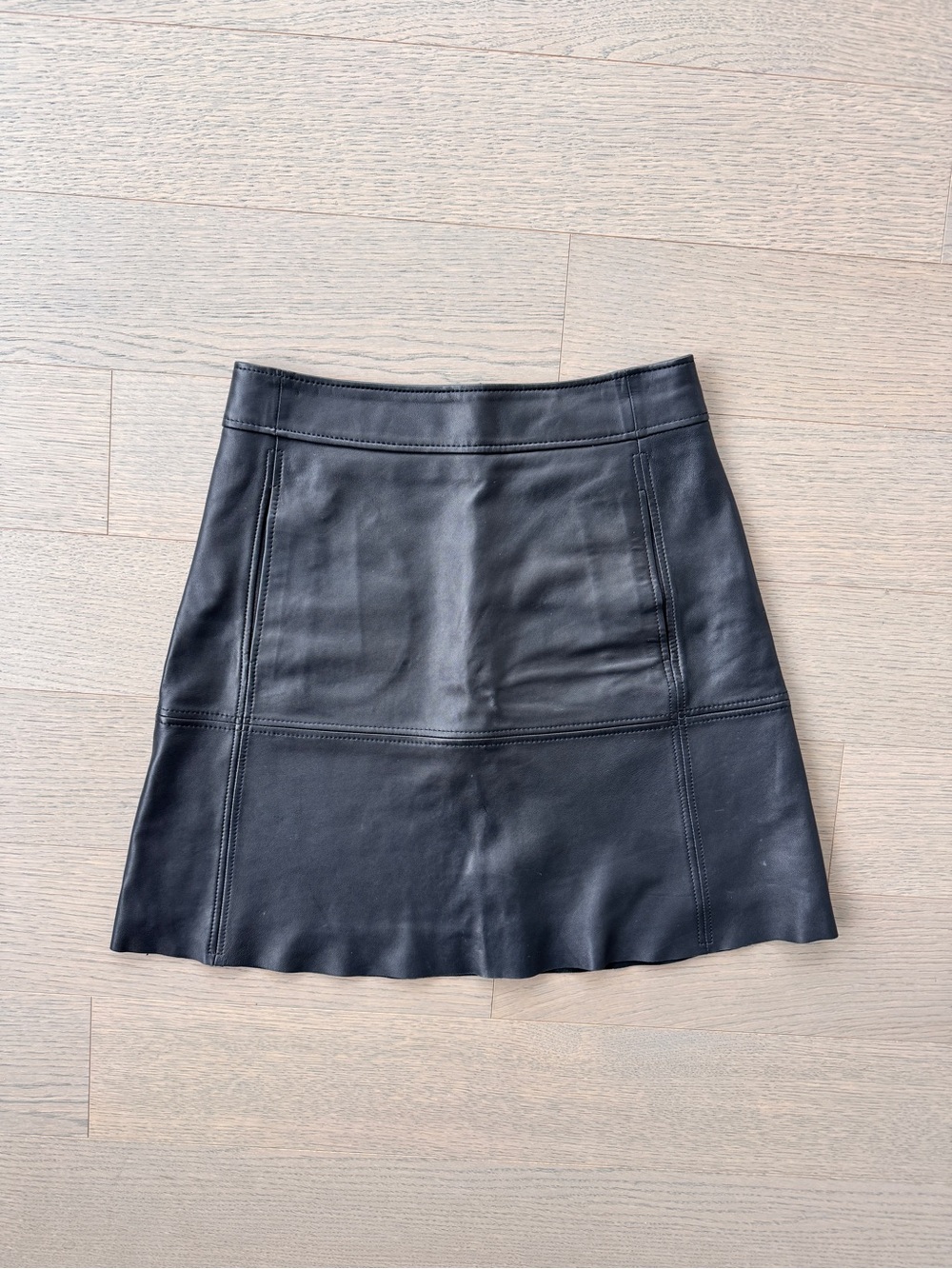 Massimo Dutti Leather Skirt